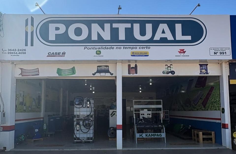 Fachada da Pontual Peças Agrícolas em Formosa, Goiás